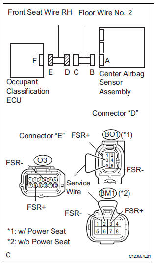 CHECK FRONT SEAT WIRE RH (OPEN)