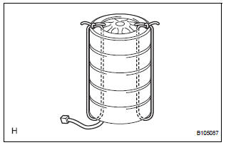 DISPOSE OF CURTAIN SHIELD AIRBAG ASSEMBLY